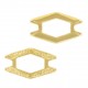 Cymbal ™ DQ metall Connector Alado für SuperDuo Perlen - Gold